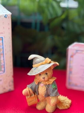 Cute Brown Bear Witch Toy Figurine - Kids Toys